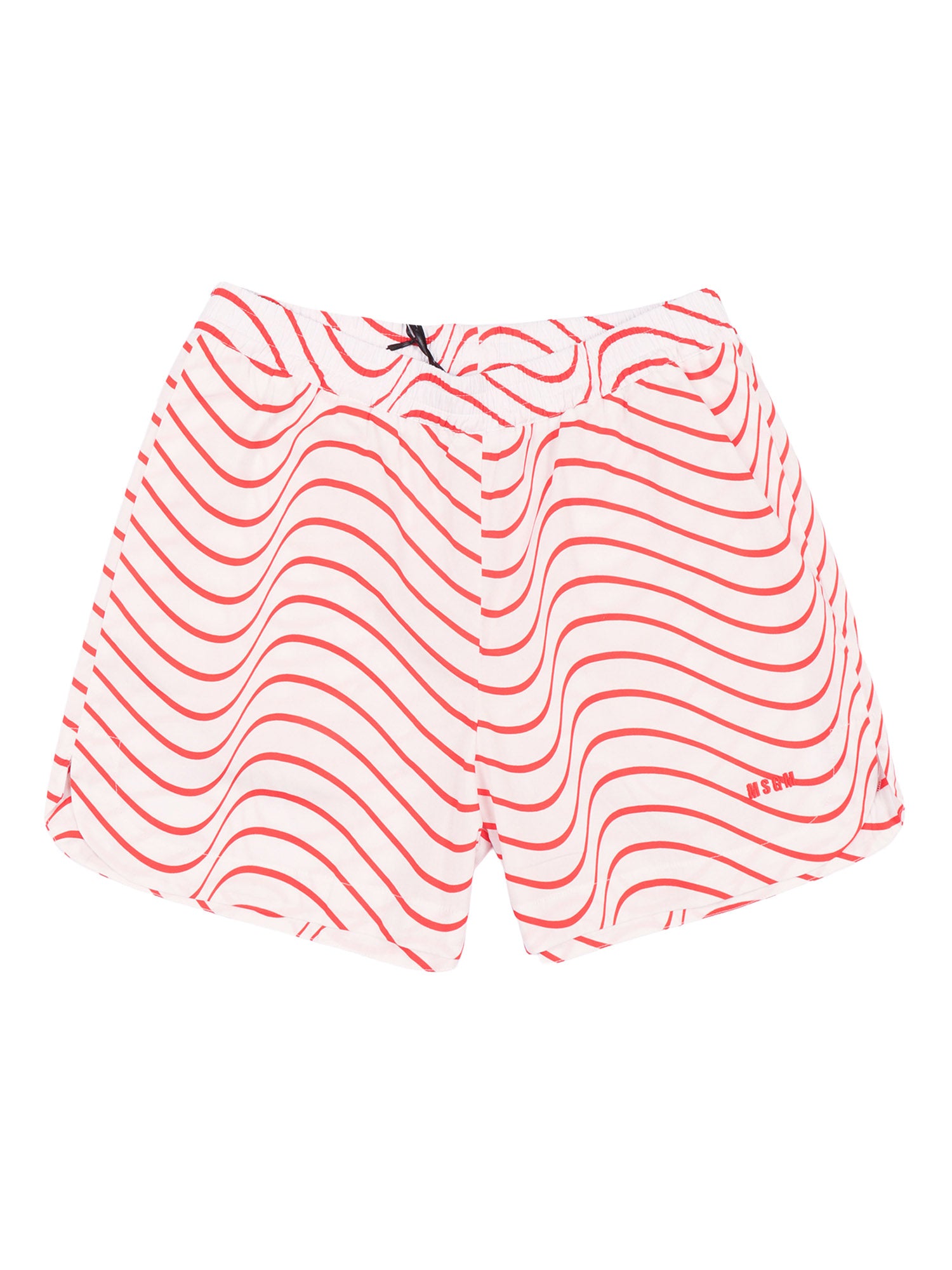 POPLIN SHORTS GIRL Red Cotton Bermuda