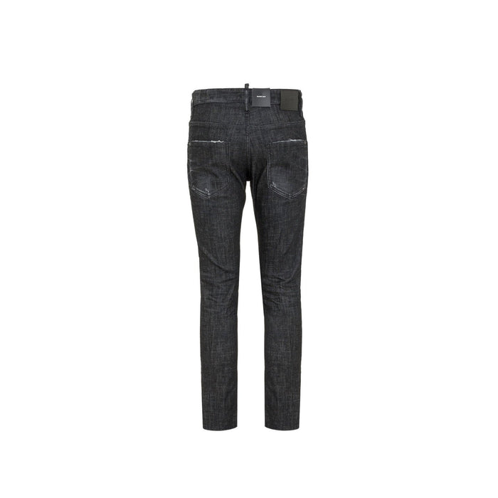 Skater Denim Jeans Black Cotton Elastane