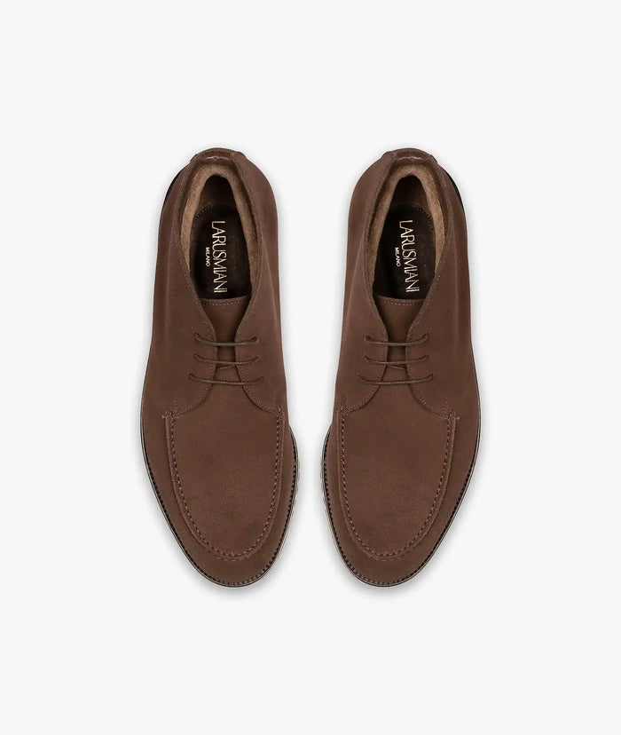 Suede Ankle Boots Robert Chocolate Man Shoe