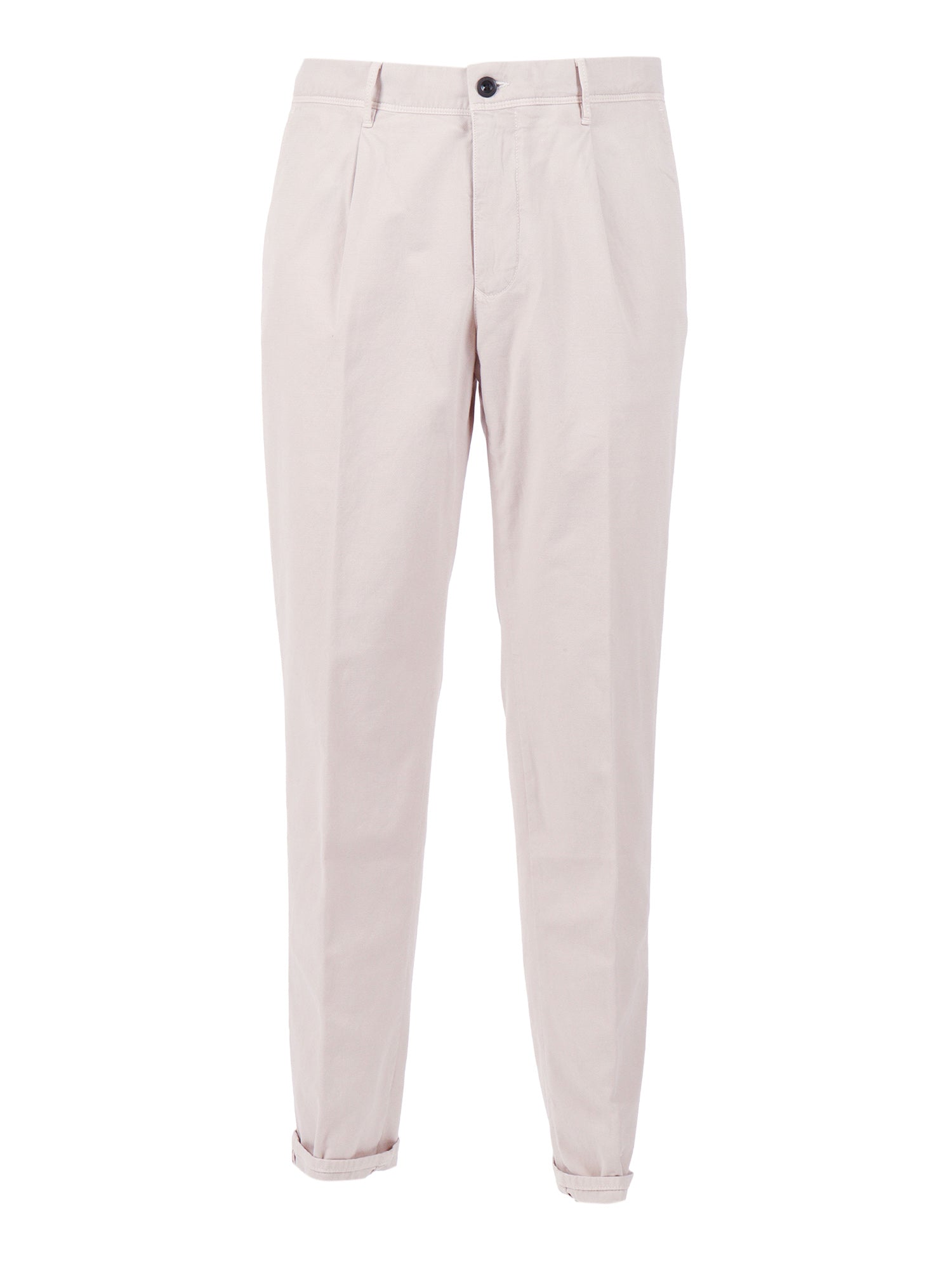 Pants White Cotton Elastane