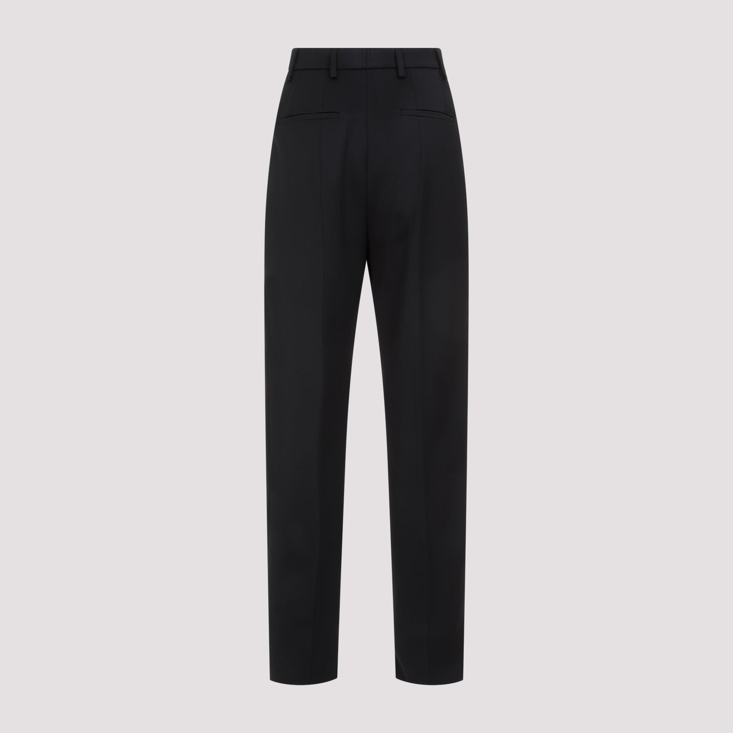 Wool Trousers Black
