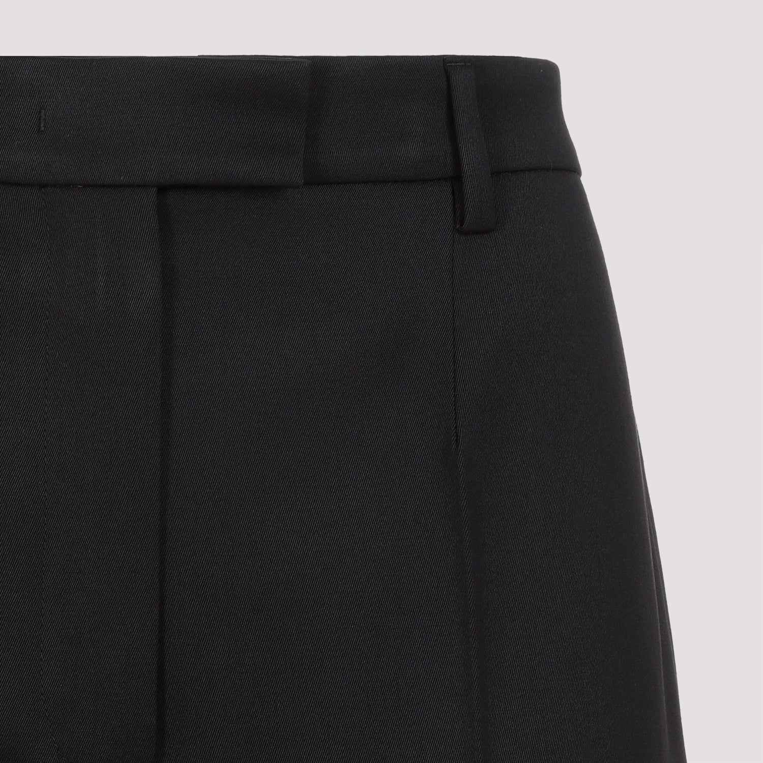 Wool Trousers Black