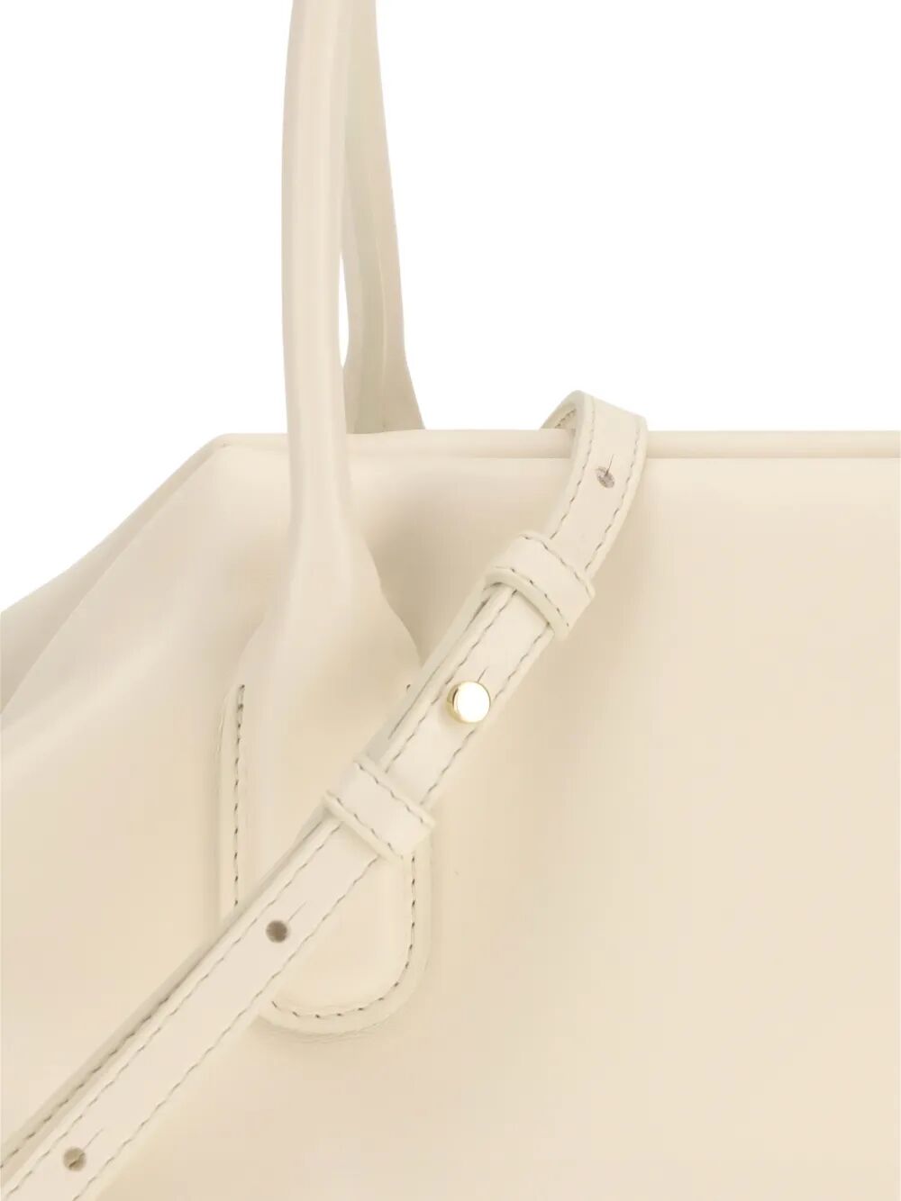 Tallia Trank Medium Vegan Fabric White Polyurethane Bag