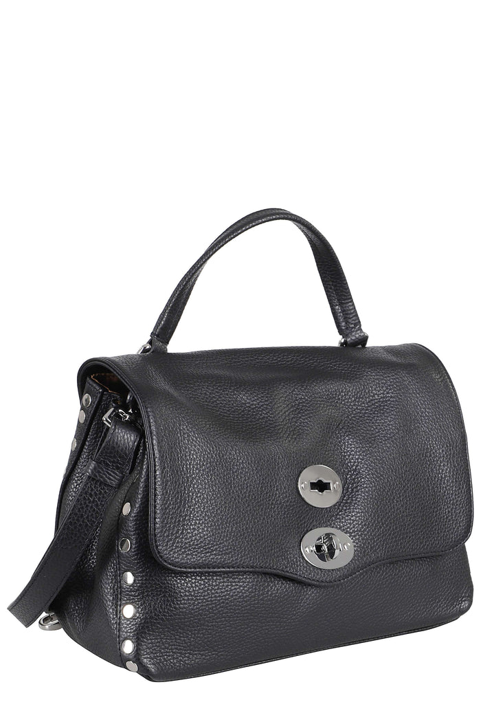 Postina Daily Black Pelle Di Vitello Borsa
