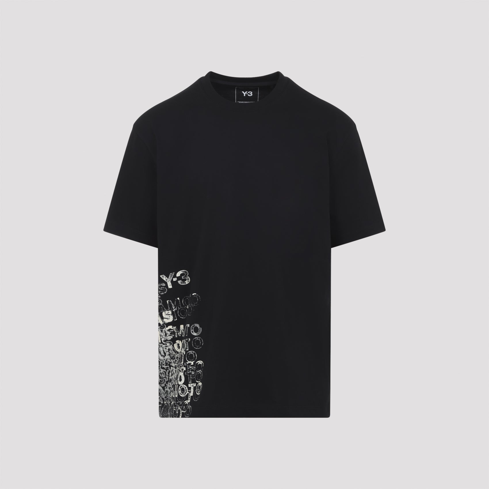 Y-3 Gfx Short Sleeves Tee Black Cotton Tshirt