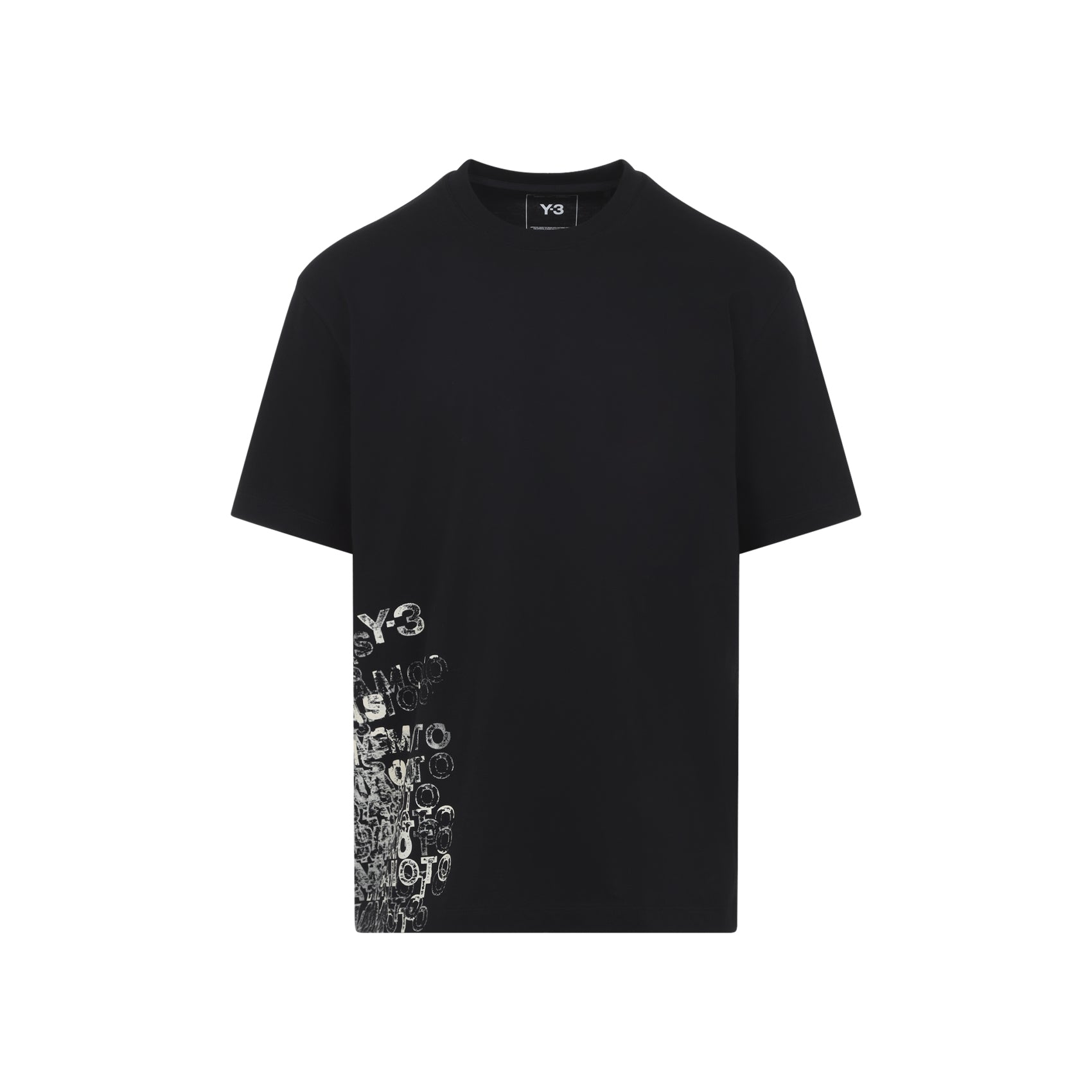 Y-3 Gfx Short Sleeves Tee Black Cotton Tshirt