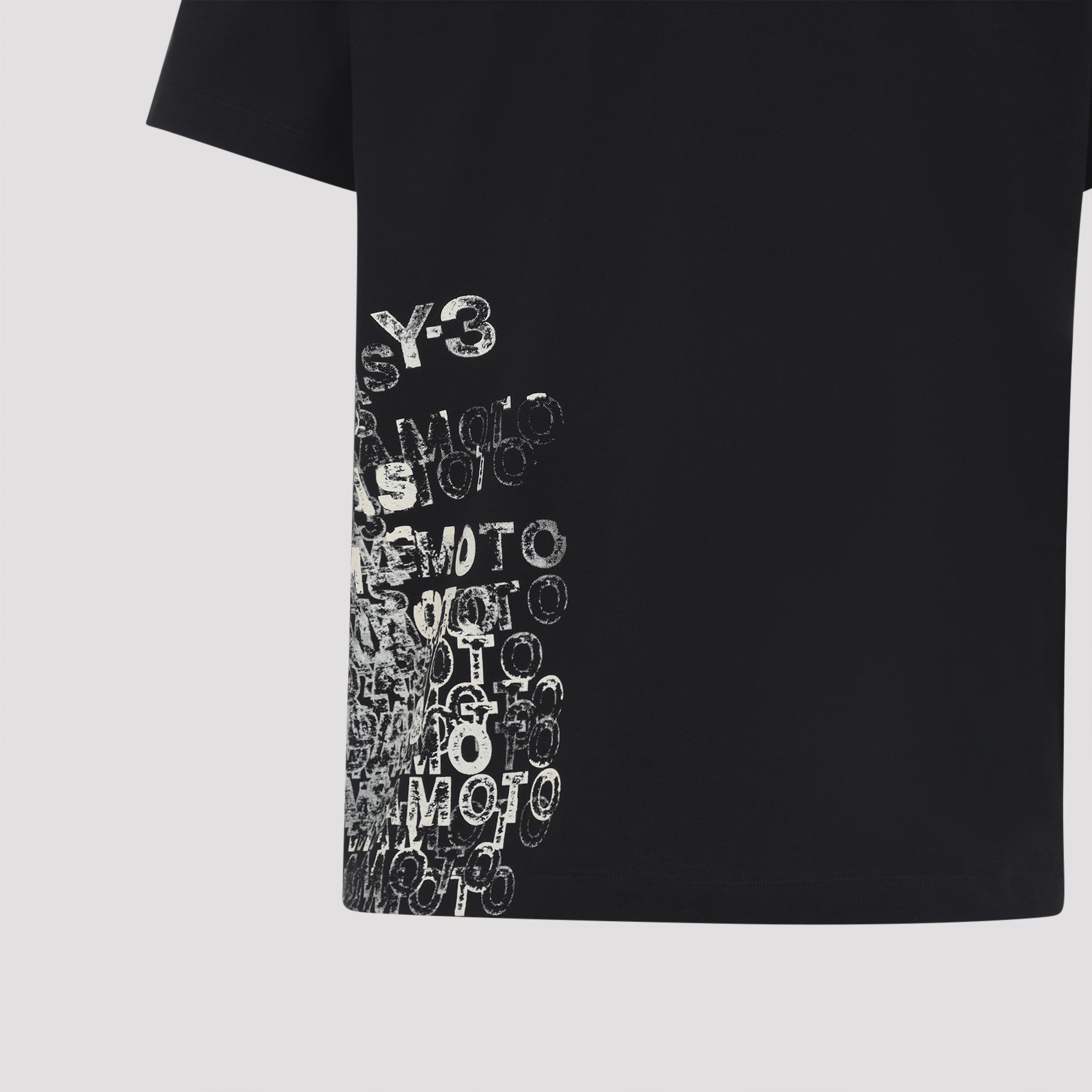 Y-3 Gfx Short Sleeves Tee Black Cotton Tshirt
