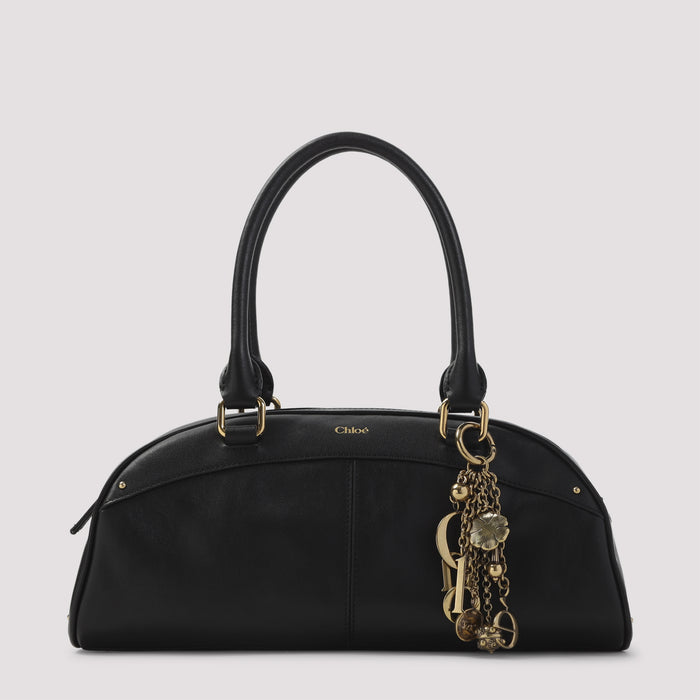 Handbag Black Calf Leather Bag