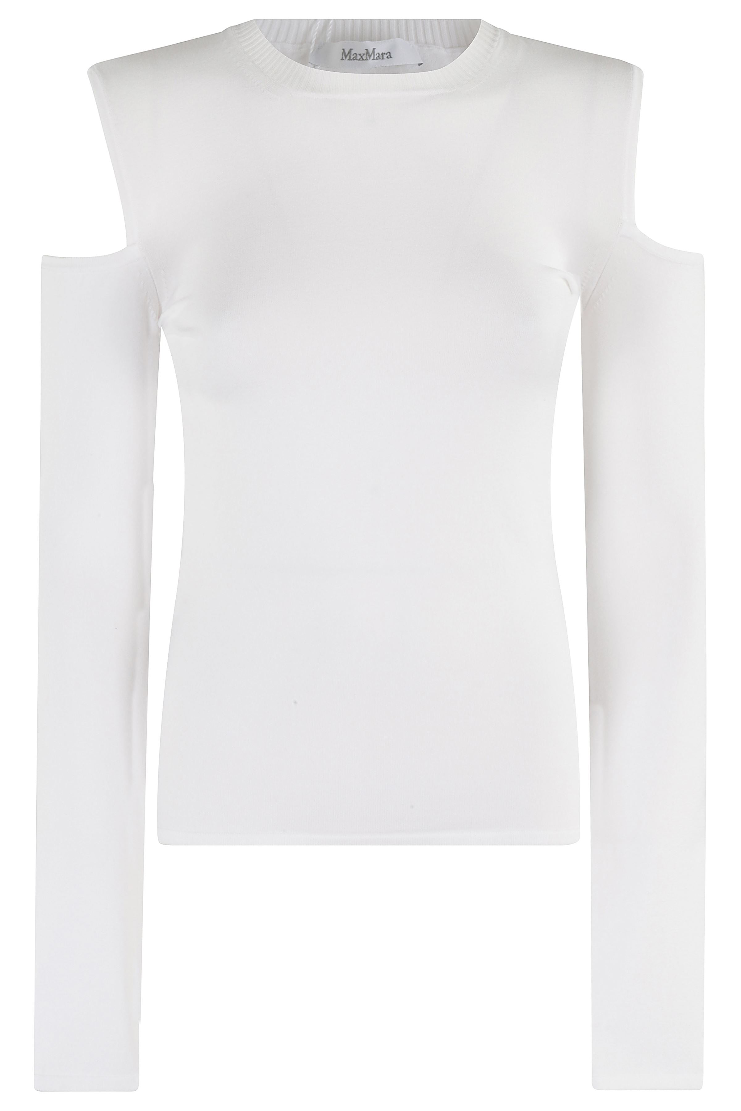 Vik White Viscose Maglia