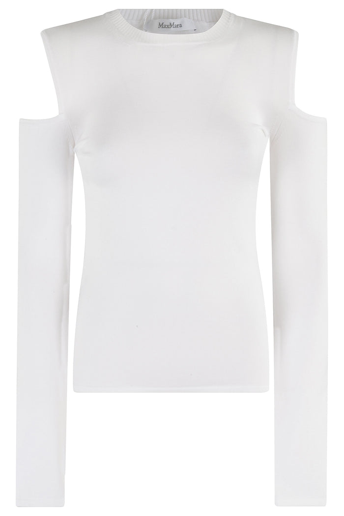 Vik White Viscose Maglia