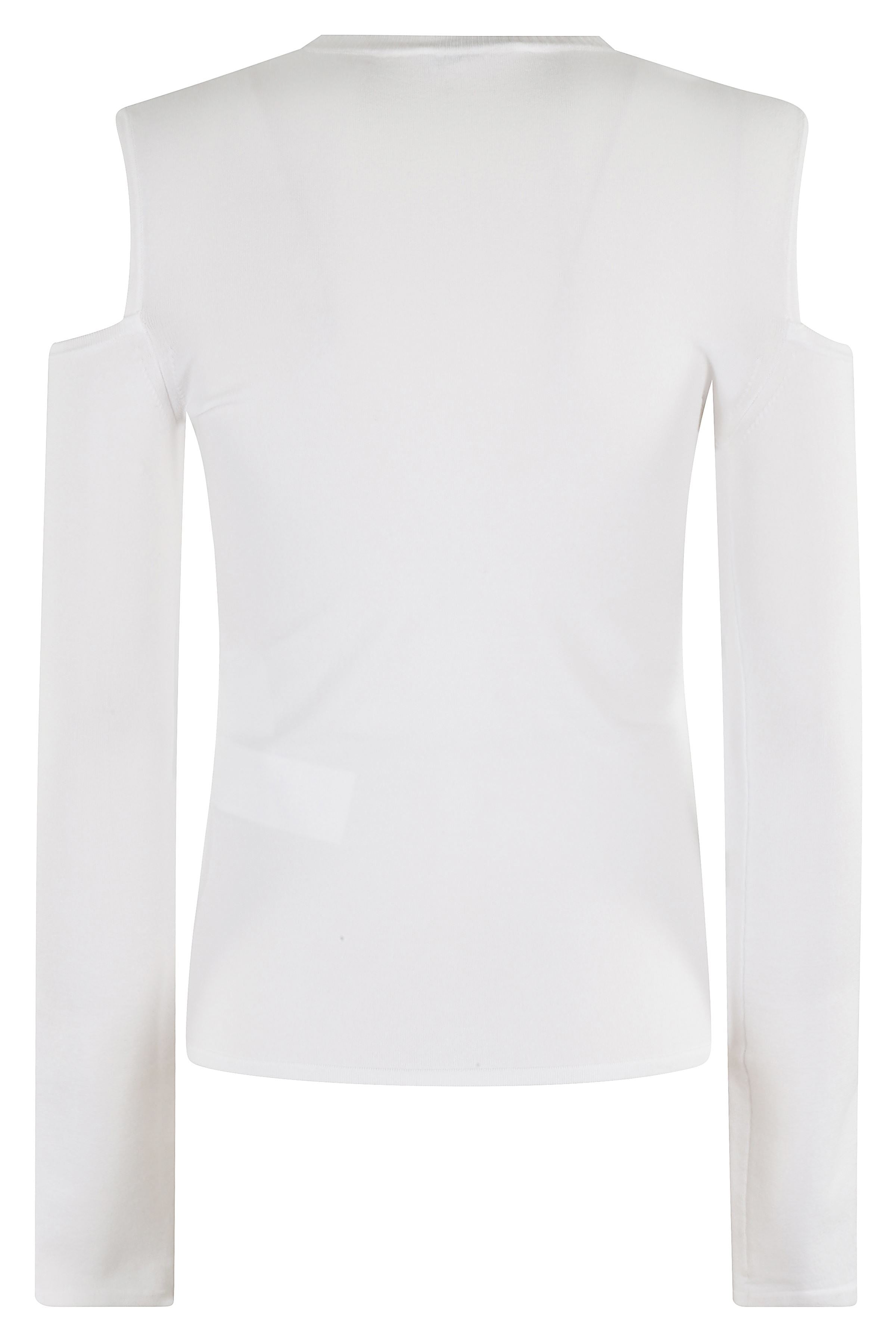 Vik White Viscose Maglia