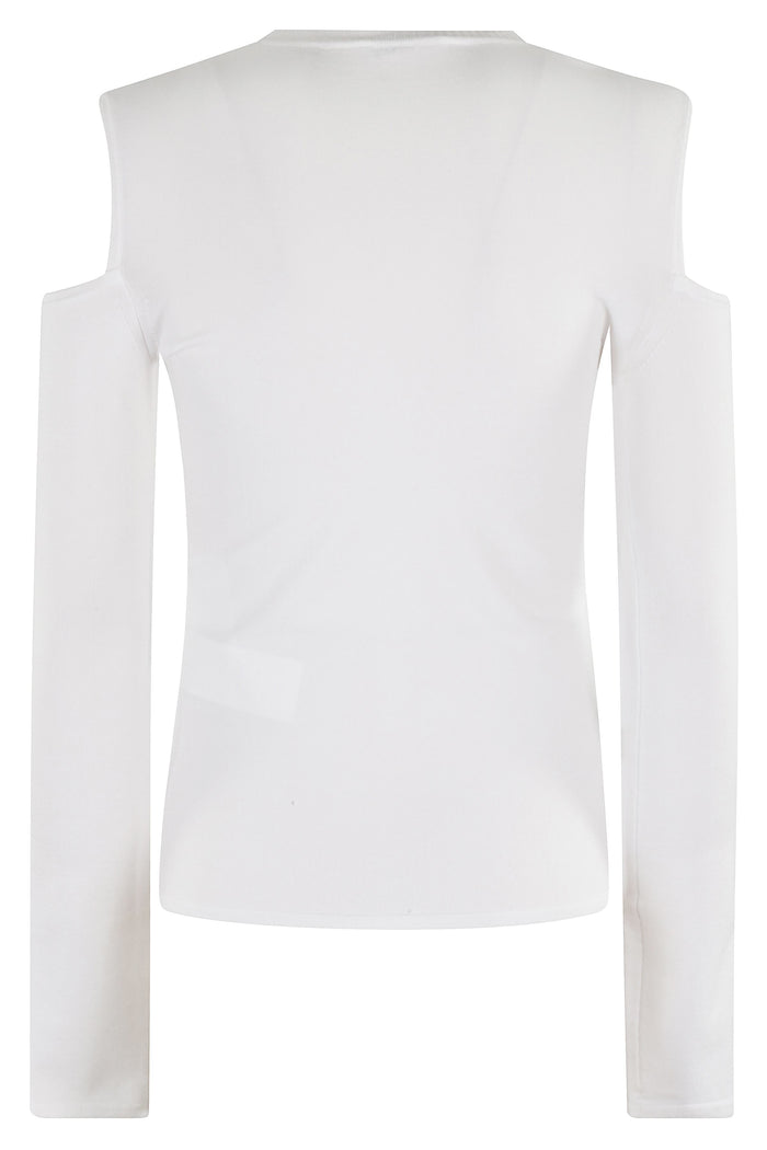 Vik White Viscose Maglia