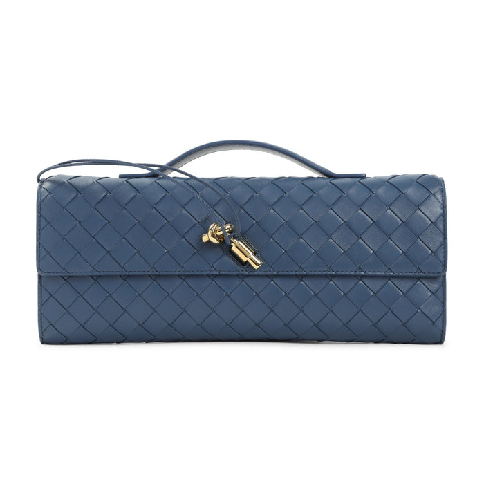Andiamo Long Intreccio Clutch Leather