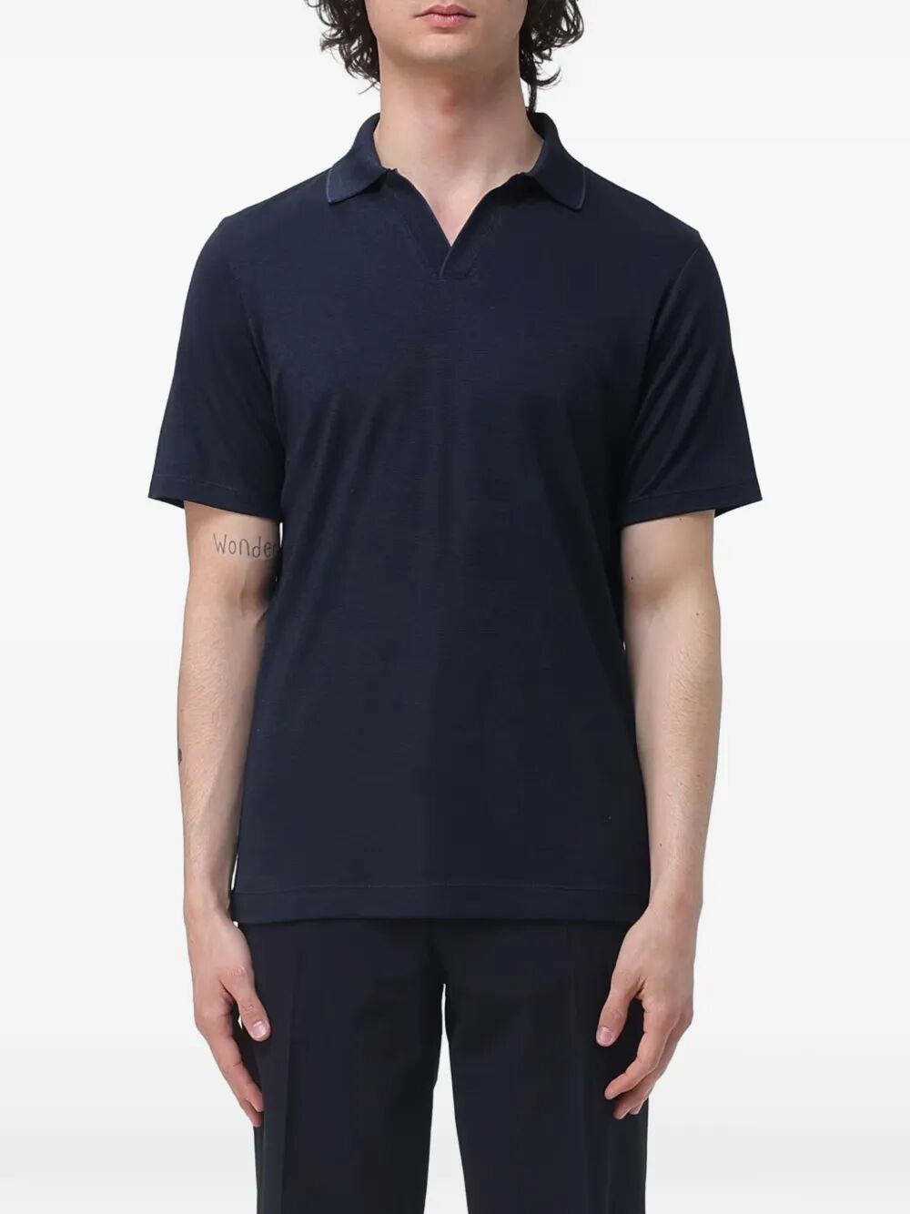 Polo Blue Cotton Lyocell