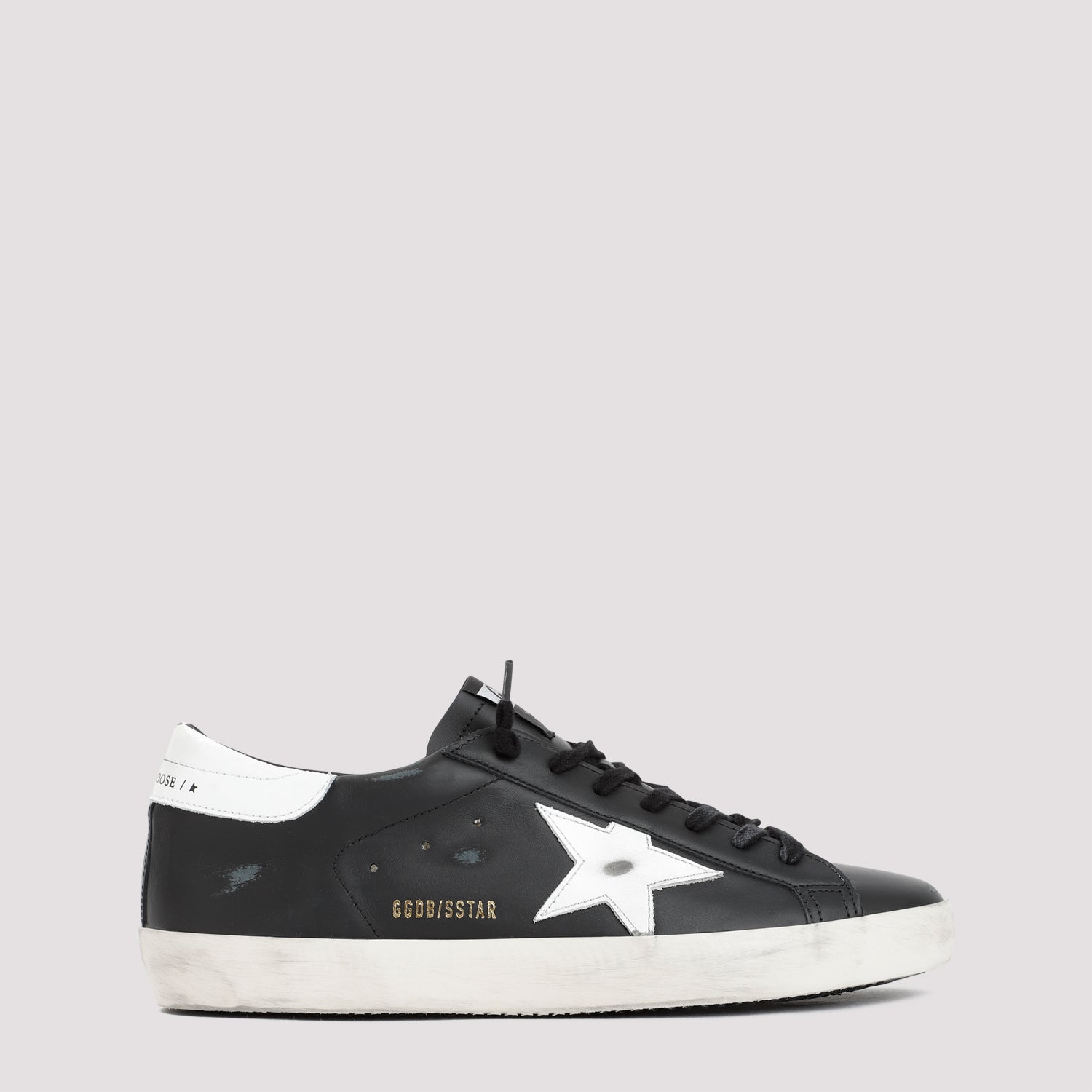 Superstar Sneakers Black Cow Leather Shoe