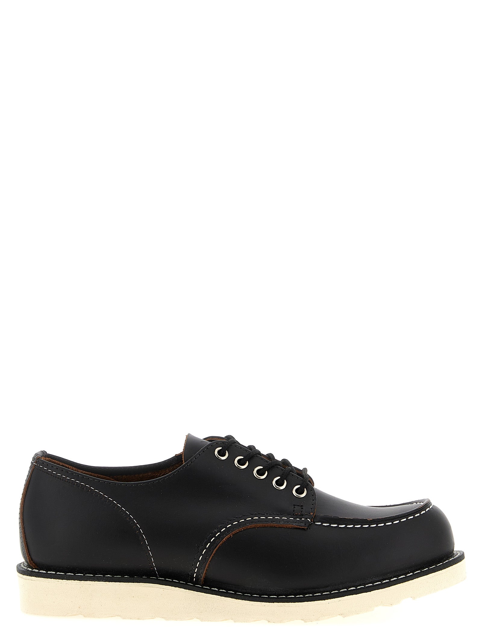 Shop Moc Oxford lace up shoes Black Cow Leather (bos Taurus)