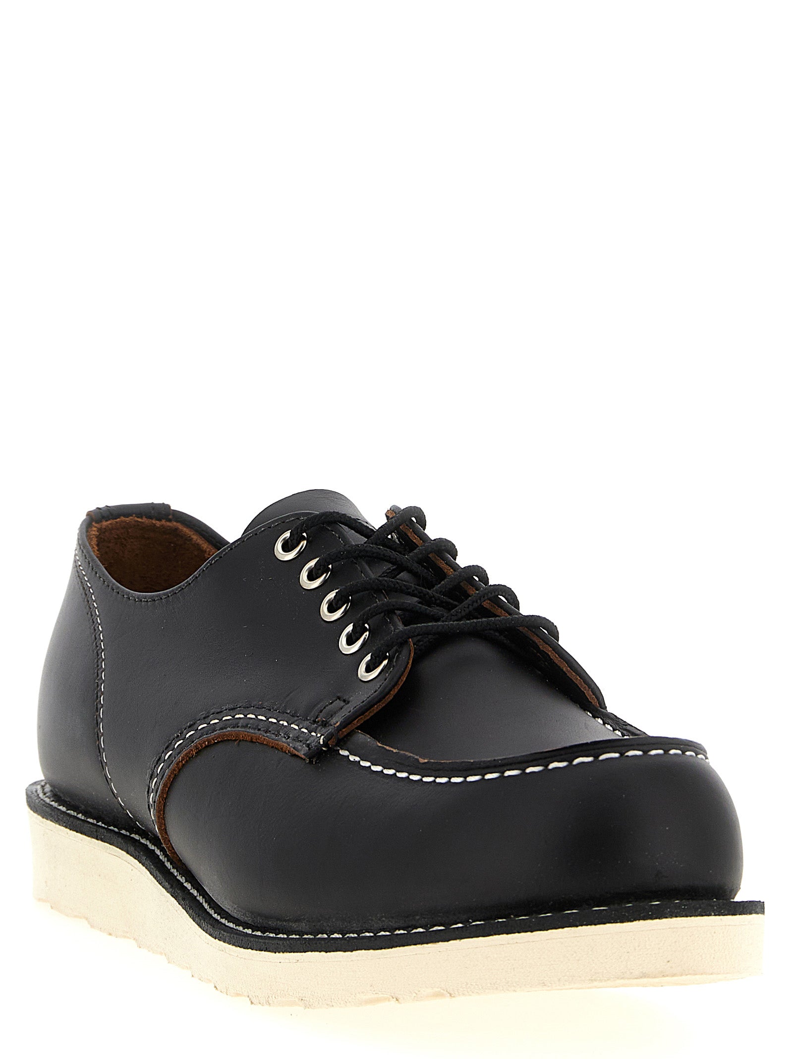 Shop Moc Oxford lace up shoes Black Cow Leather (bos Taurus)