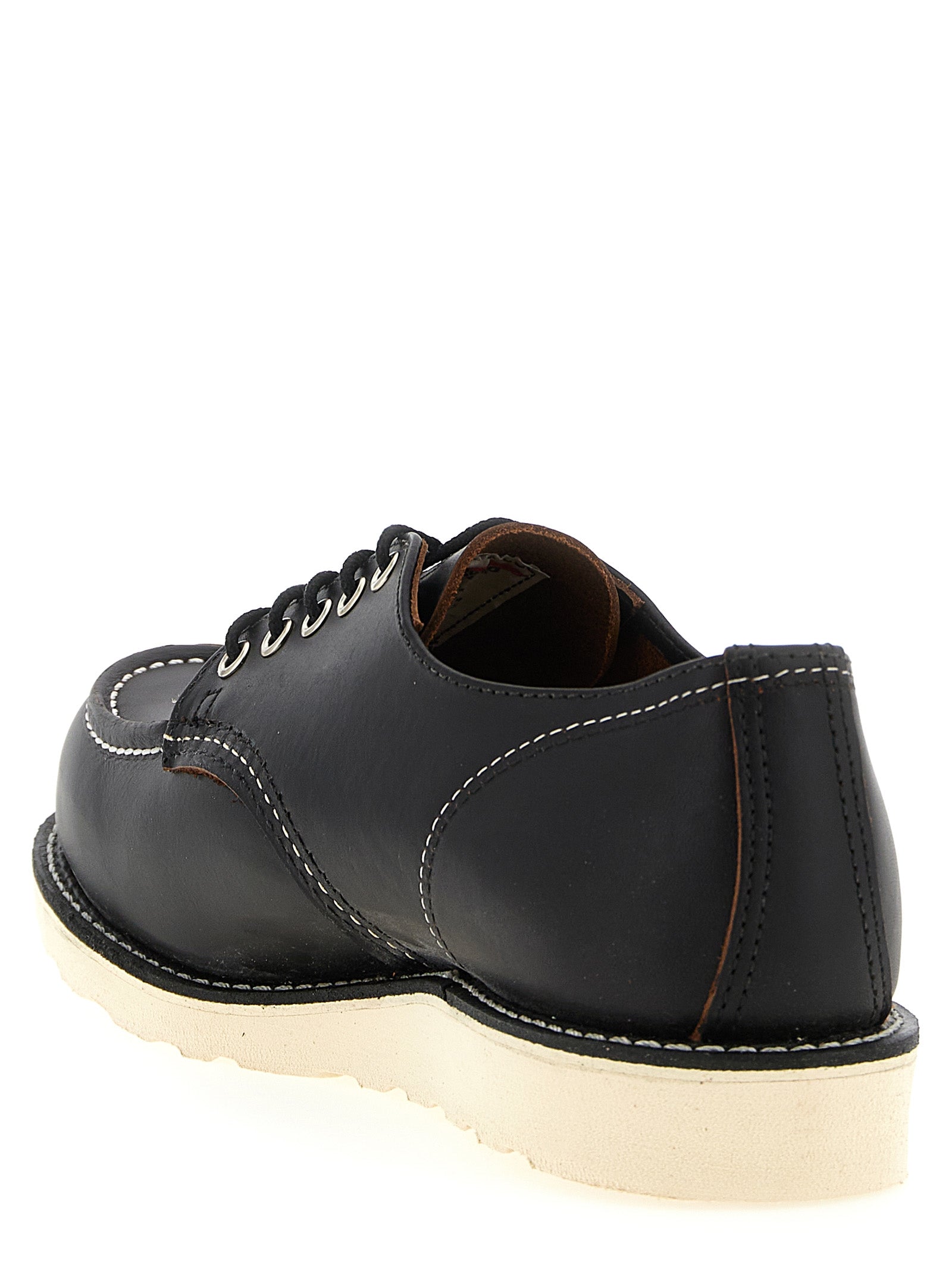 Shop Moc Oxford lace up shoes Black Cow Leather (bos Taurus)
