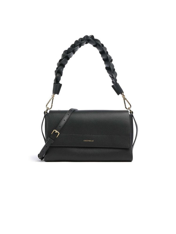 Coccinelle 100% Cowhide shoulder bag in black