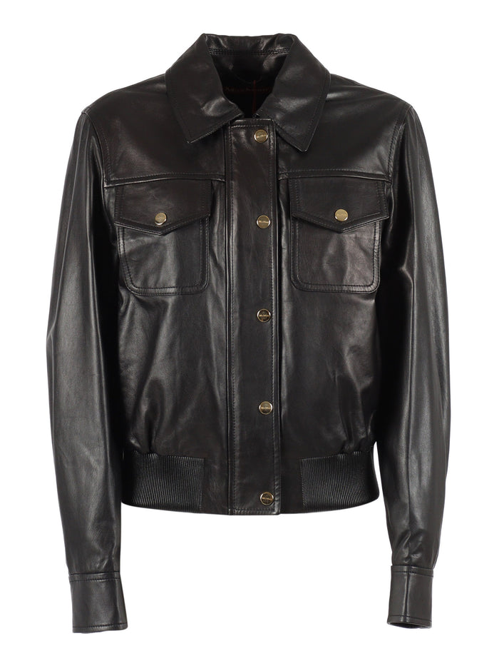 LEATHER JACKET Black