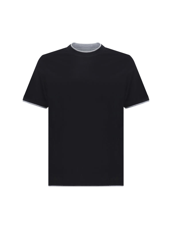 Brunello Cucinelli 100% Cotton t-shirt in black