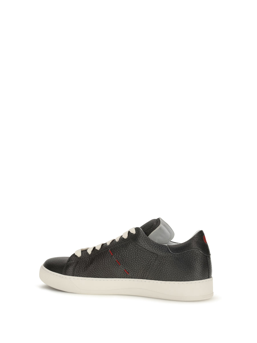 Leather Sneakers Dark Grey Trainers