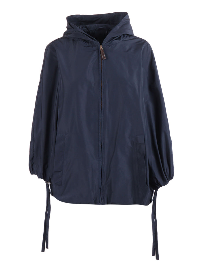 Raincoat Blue Polyester Lining Trench-raincoat