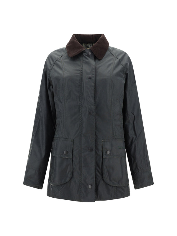 Waxed Jacket Breadnell Sage Cotton Puffer