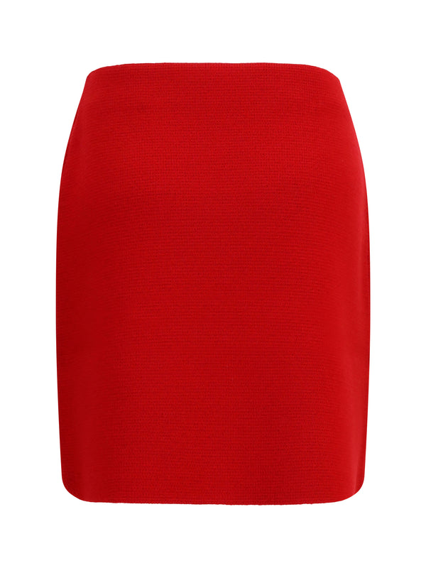 Skirt Merino Wool Red