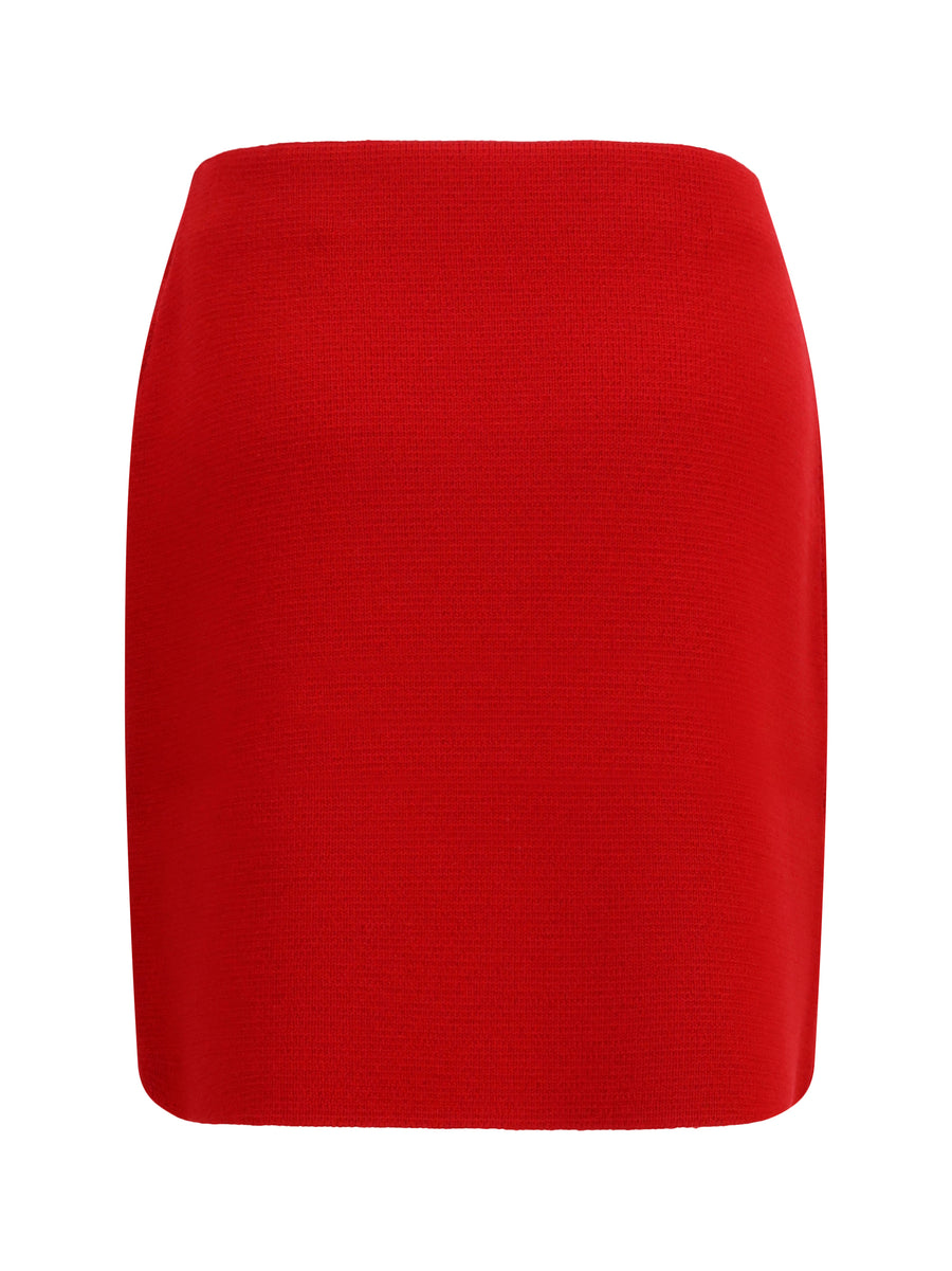 Skirt Merino Wool Red