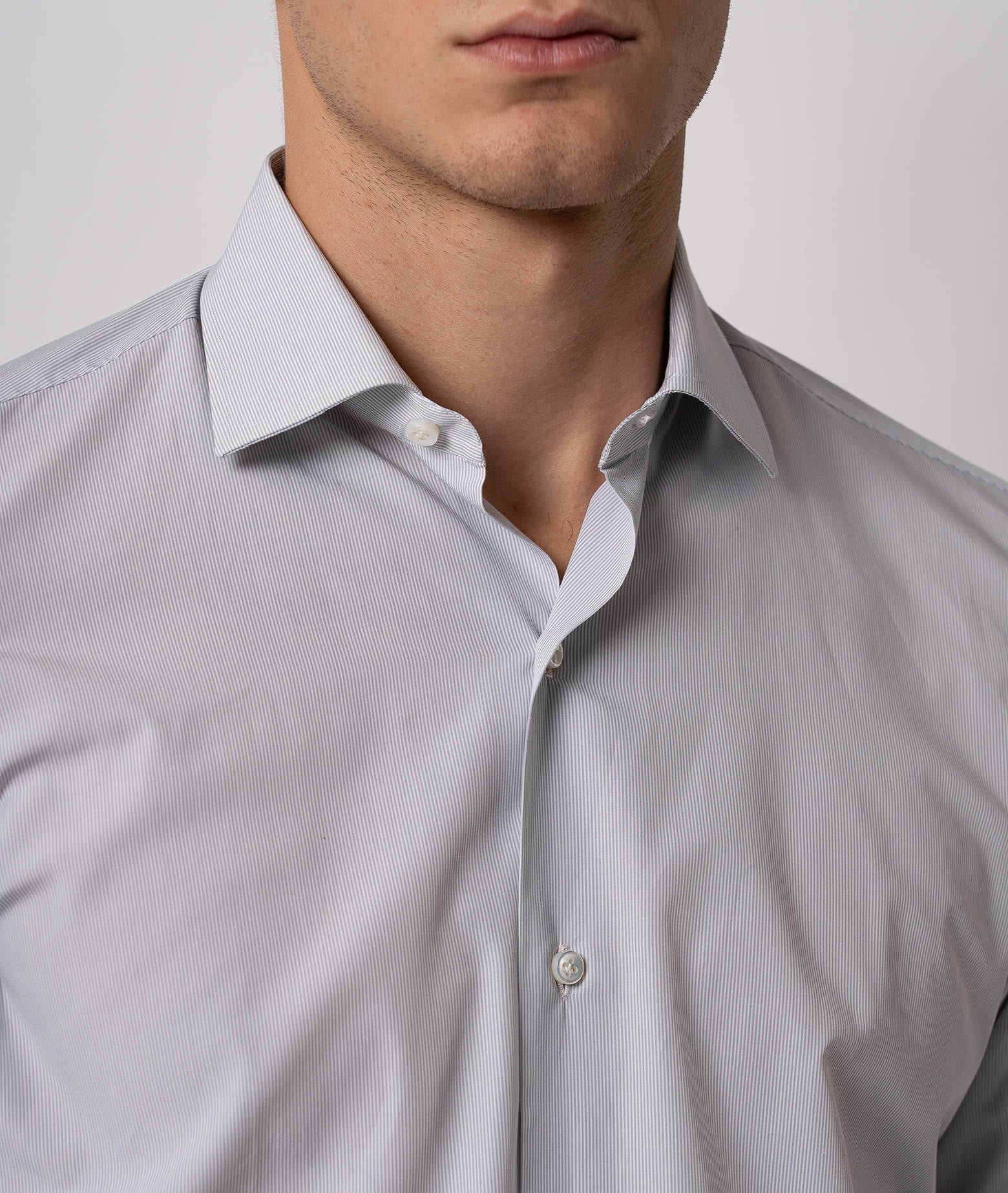 Tailored Cotton Shirt Mayfair Pink Hand Made