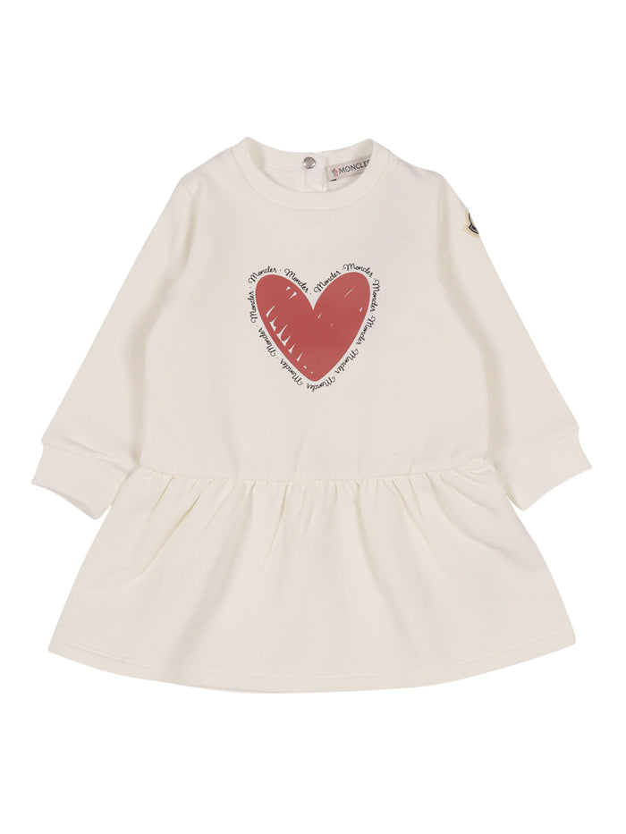 Dress Beige Elastane Cotton