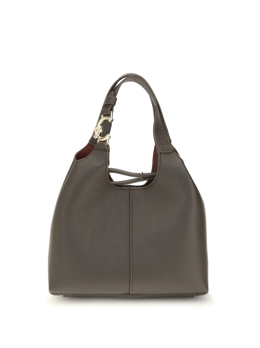 Handbag C-Easy Taupe Calf Leather Shoulder Bags