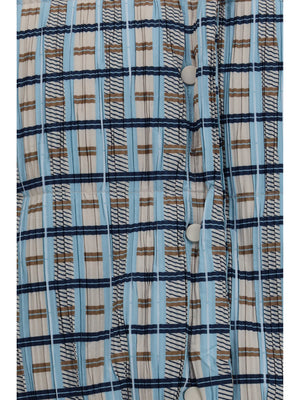 Jacket Short Padded High-Neck Blue Inner Duck Down