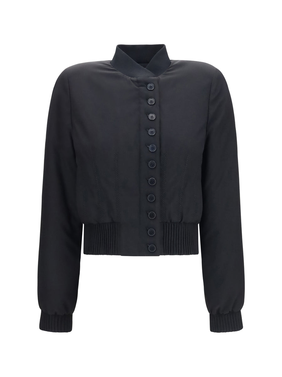 Alexander McQueen 84% Polyester jacket in black
