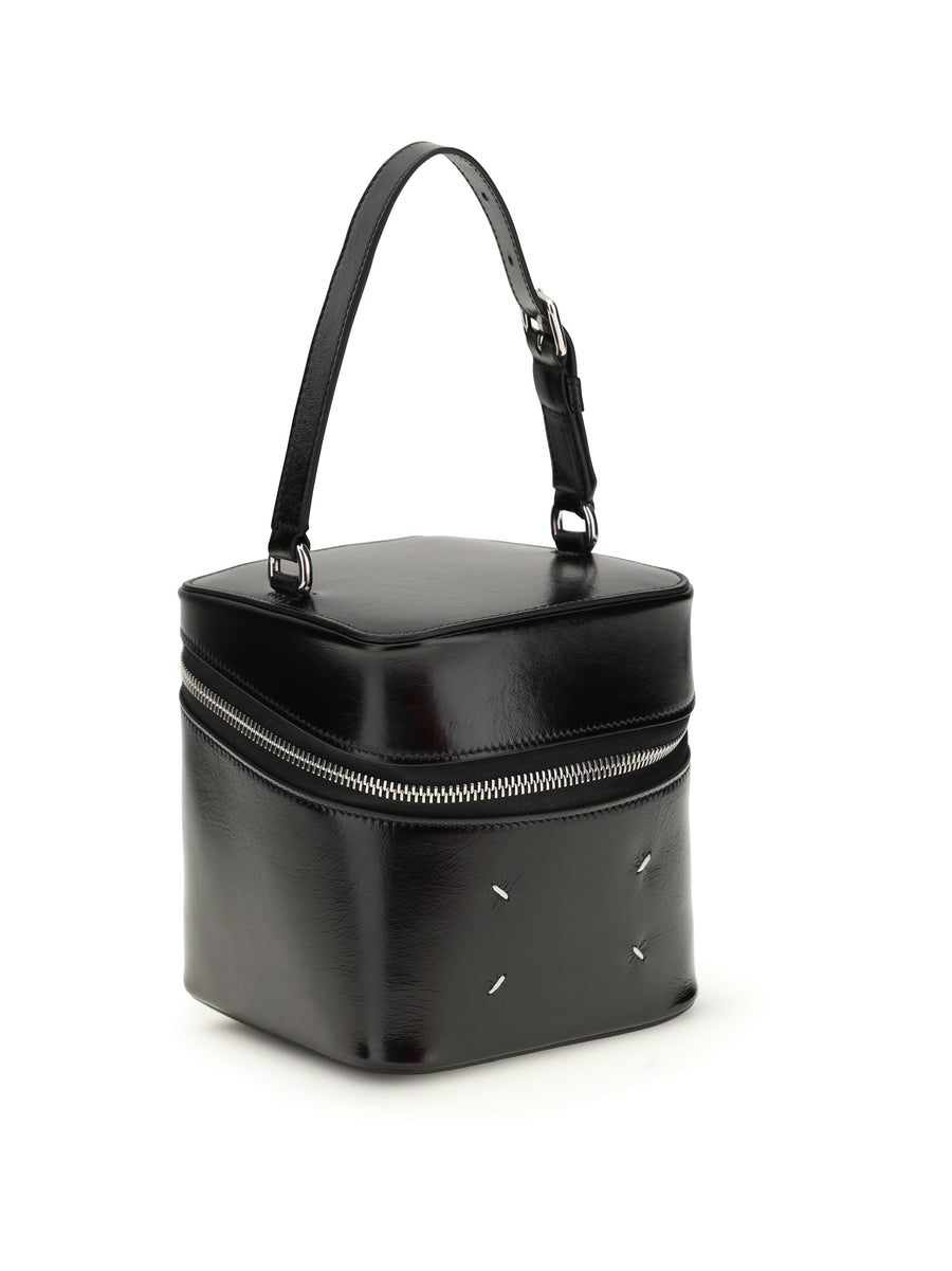Bucket Bag Big Cube Black Calf Leather Shoulder