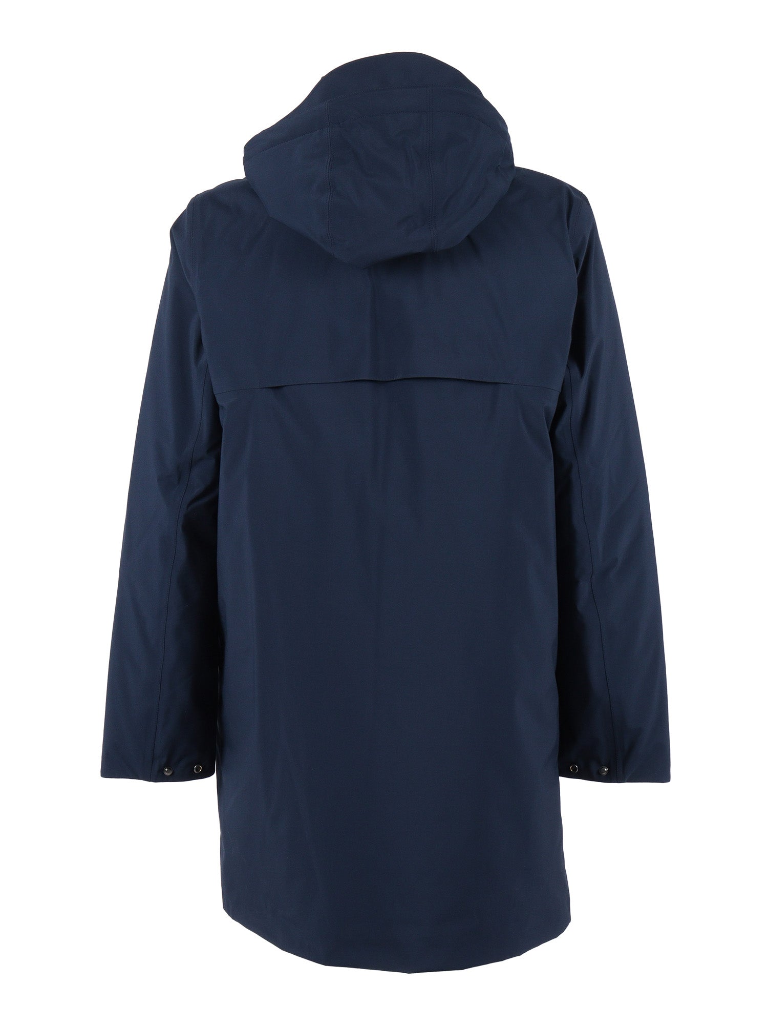 Thomal Bonded Padded Down Jacket Blue Long Puffer