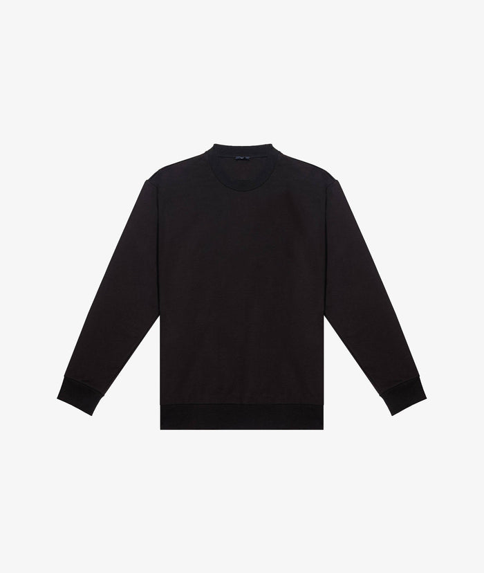Cotton Sweatshirt Palm Beach Black Jersey Knitwear
