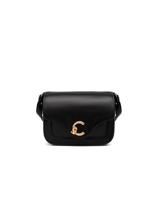 Coccinelle Calf split (main body) shoulder bag in black