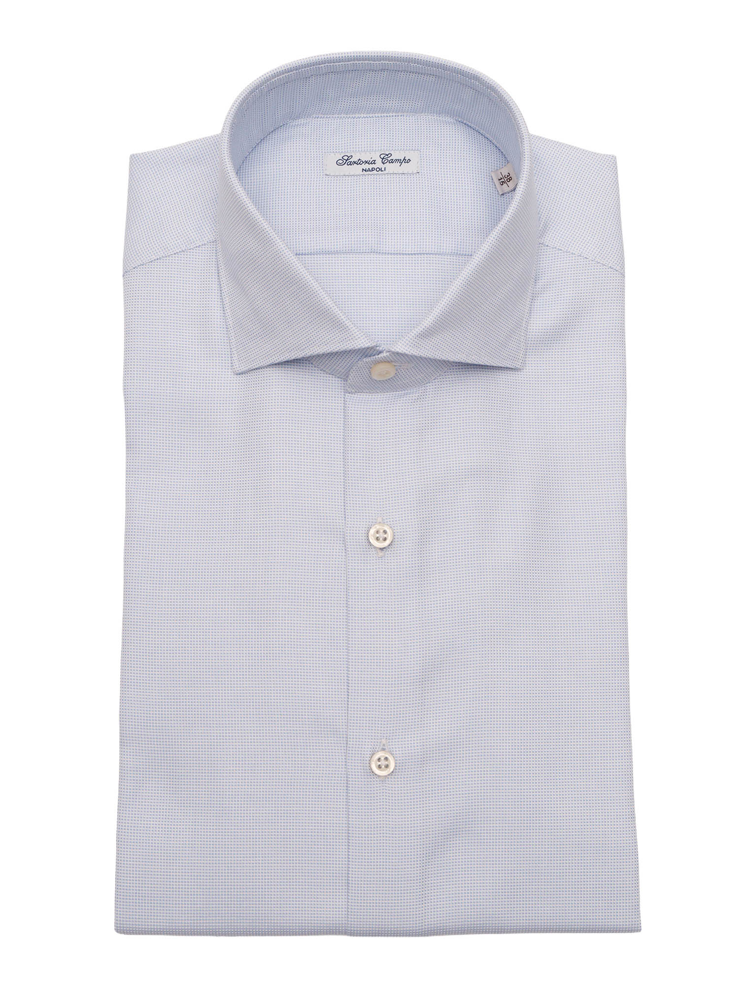 Mens Shirt Light Blue Cotton