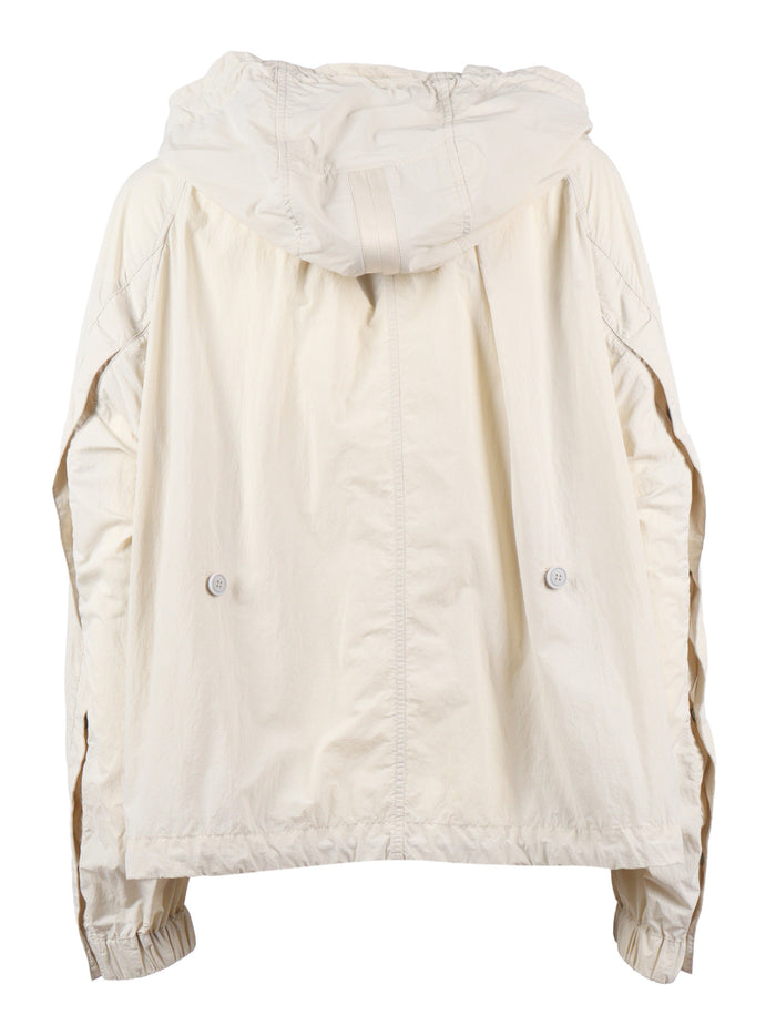 ITOHA - WOMAN HOODED JACKET White Polyamide Lining Polyester Short Puffer