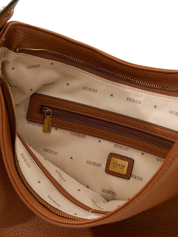 Guess 100% Polyurethane shoulder bag in brown