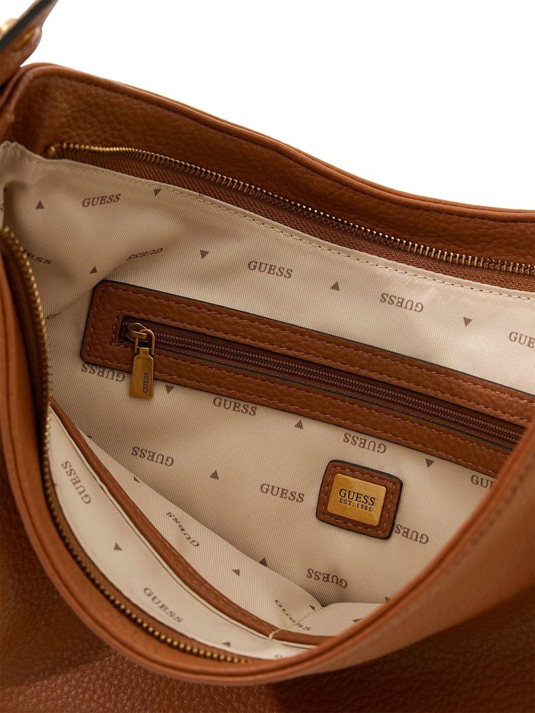 Guess 100% Polyurethane shoulder bag in brown