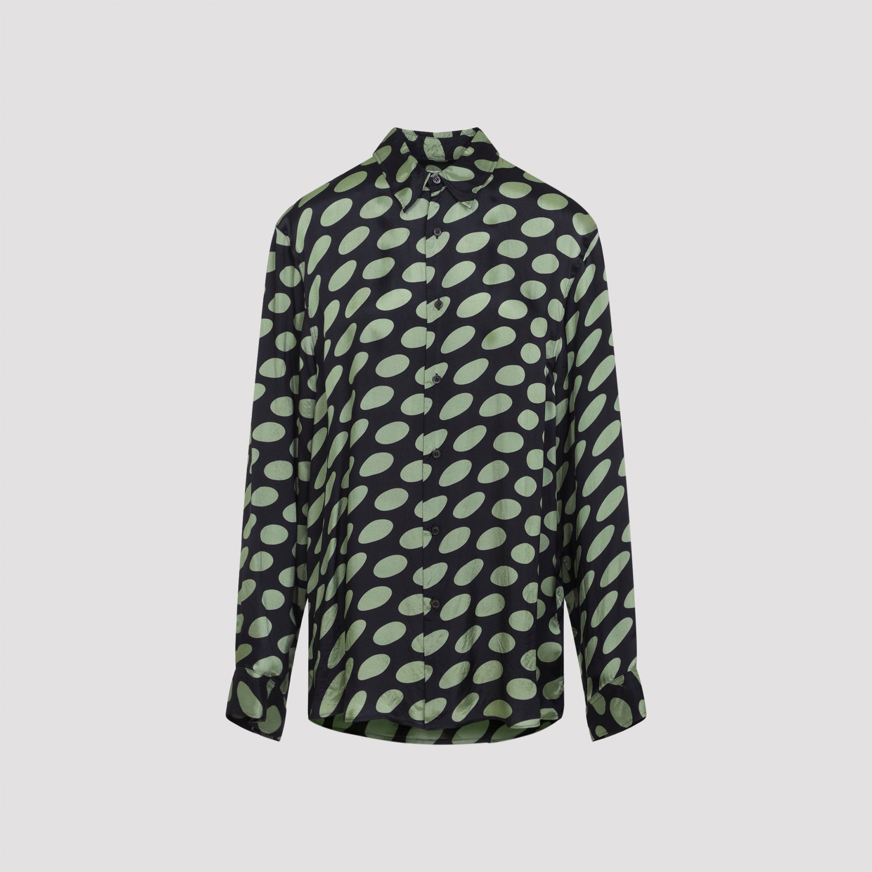 Caper Printed Shirt Black Viscose