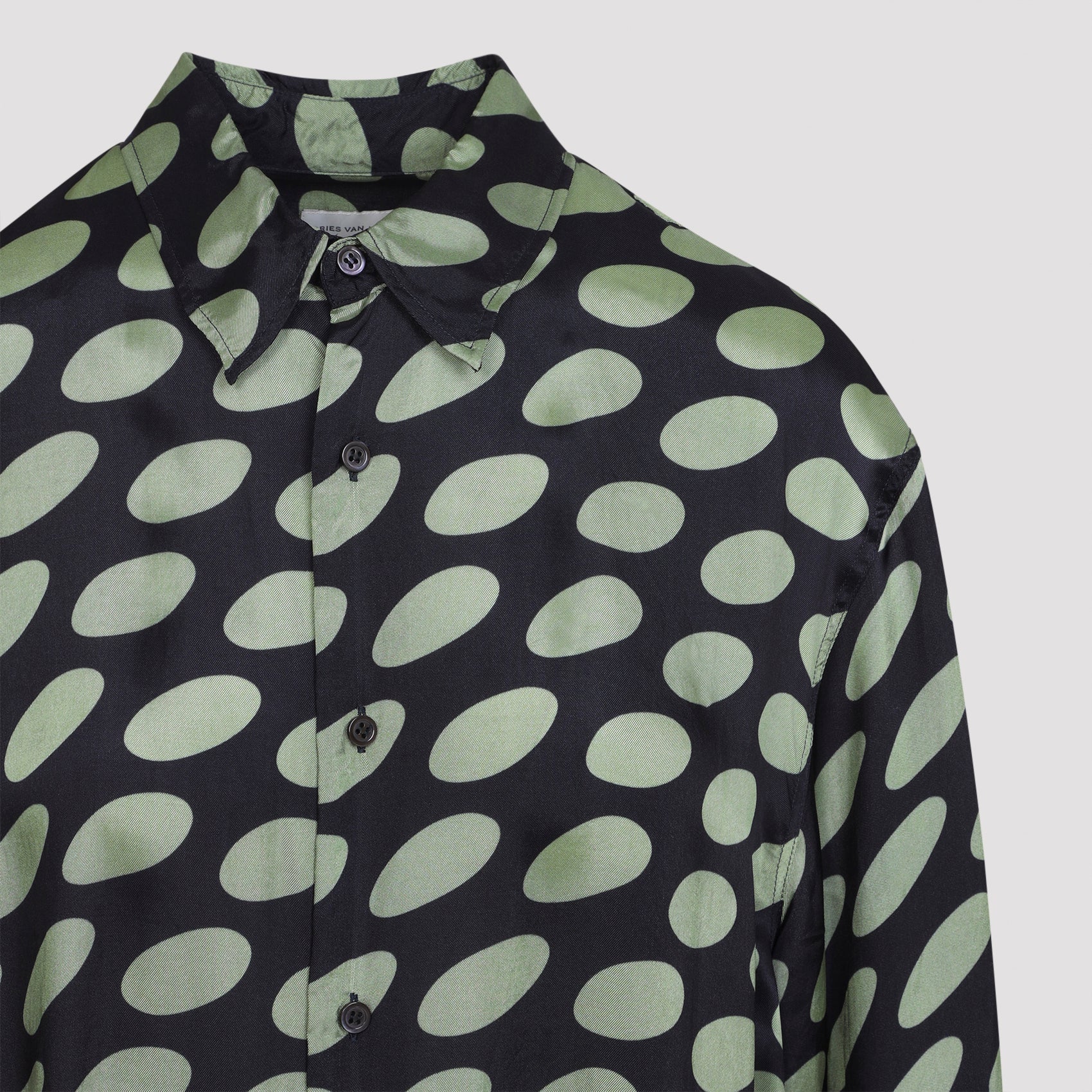 Caper Printed Shirt Black Viscose