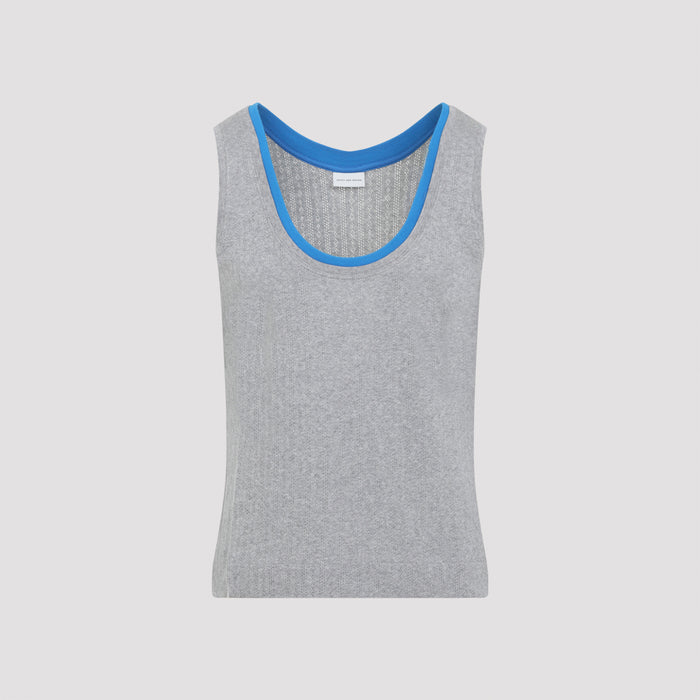 Heffman Bis Tank Top Grey Cotton