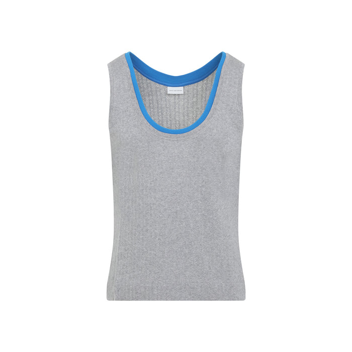 Heffman Bis Tank Top Grey Cotton