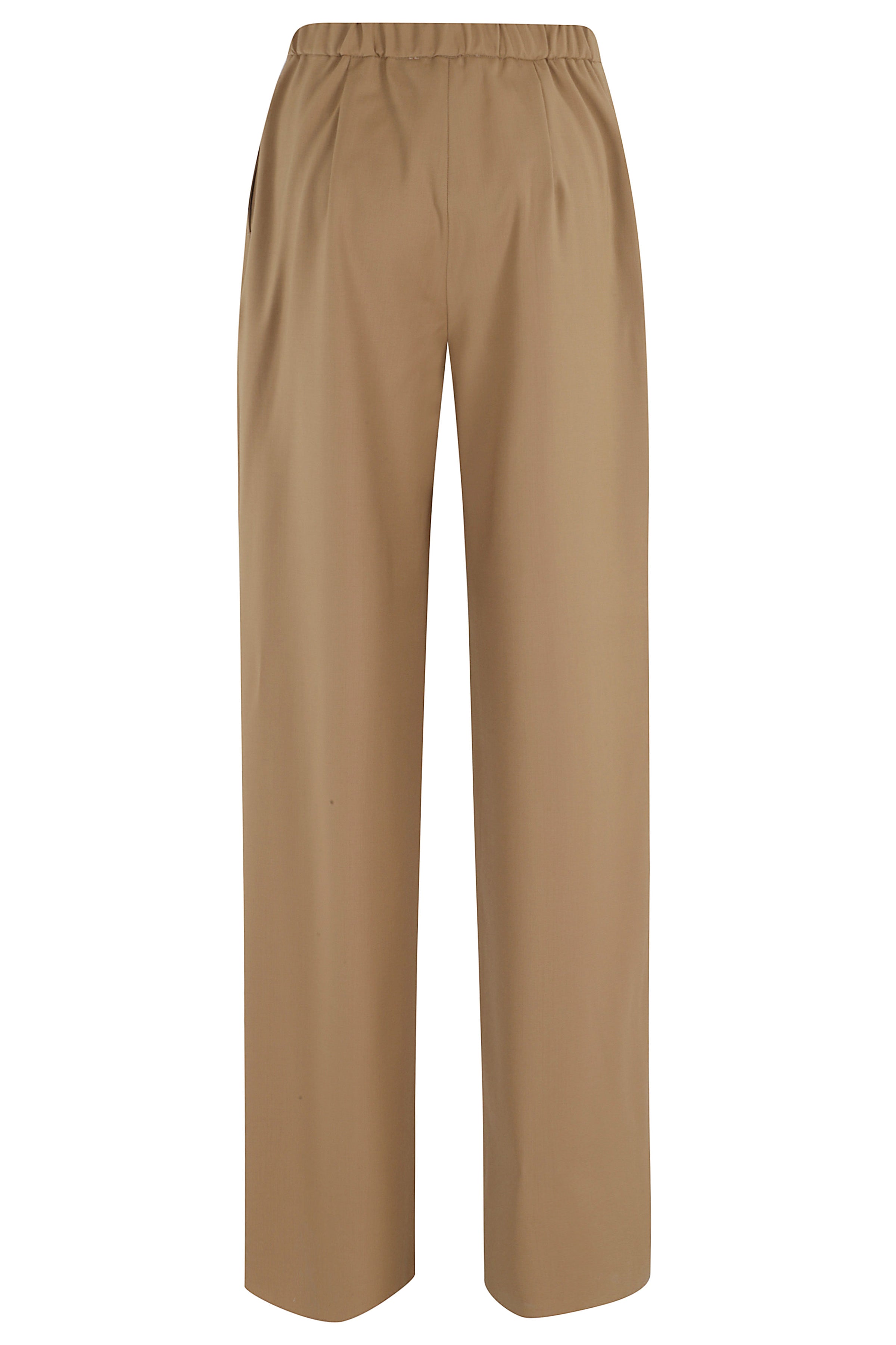 Corone Brown Lana Vergine Pantaloni