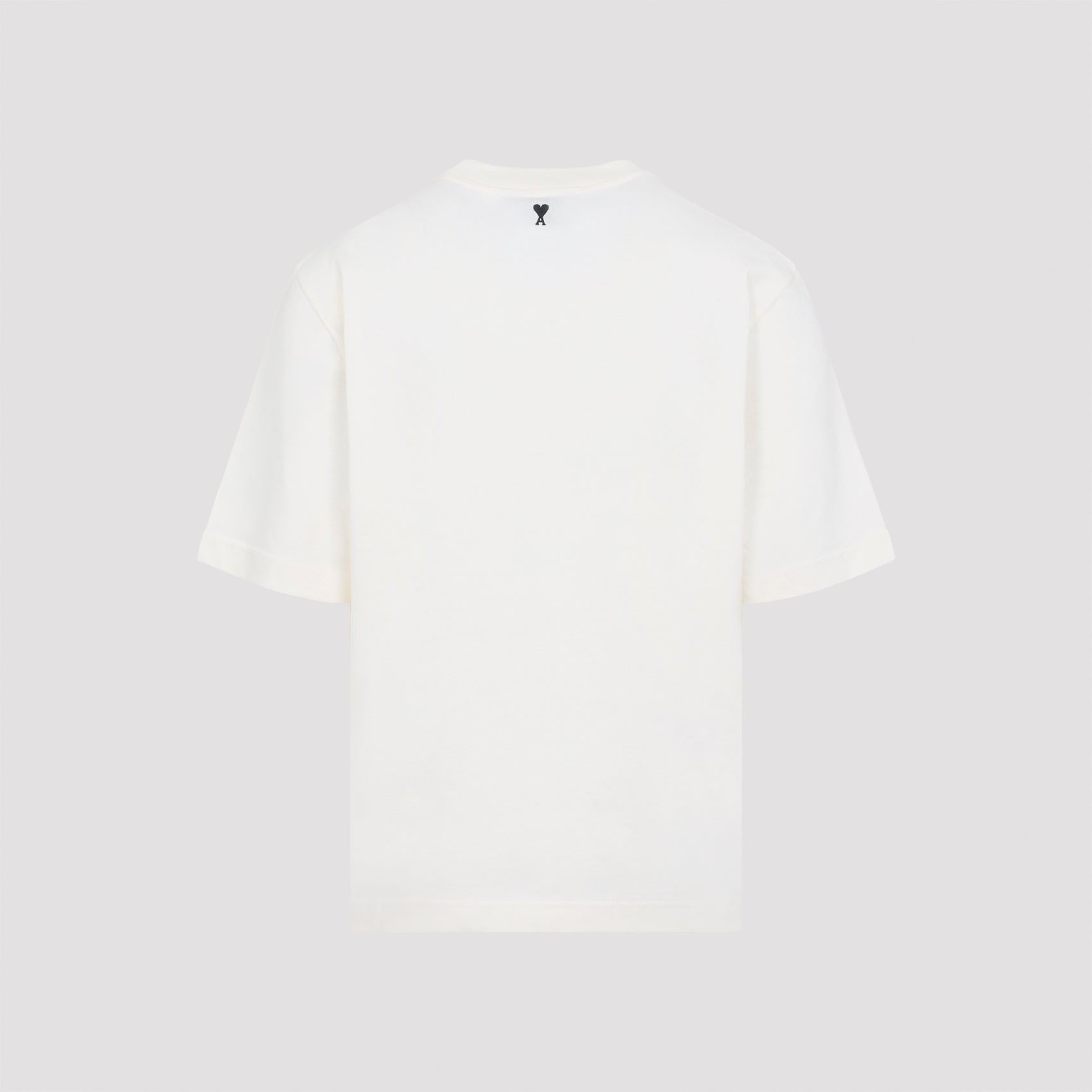 Ami Boxy Fit Short Sleeves T-shirt White Cotton Tshirt