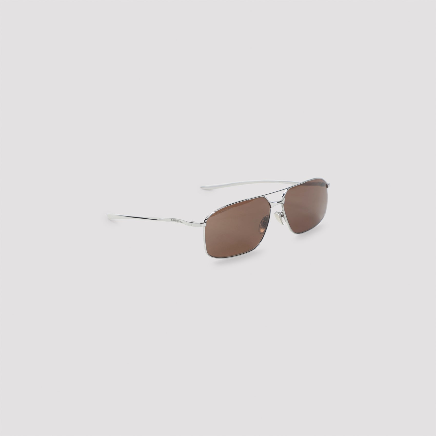 Monday Navigator Sunglasses Brown Acetate Metal Glasses